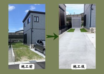 敷地全体をお手入れが楽で使いやすくリフォーム！ アイキャッチ画像